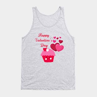 Happy Valentine's Day Cupcake Tank Top